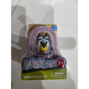 New in Package Ludo Studios Bluey Bunny Lavender Easter Basket Figure